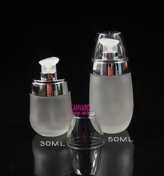 30g-50g-frosted glass bottle for lotion